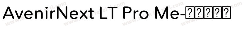 AvenirNext LT Pro Me字体转换